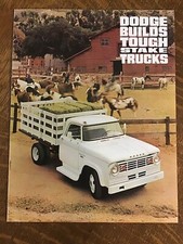 1965 Dodge D100 D200 D300 Stake Trucks Dealer Sales Brochure 65