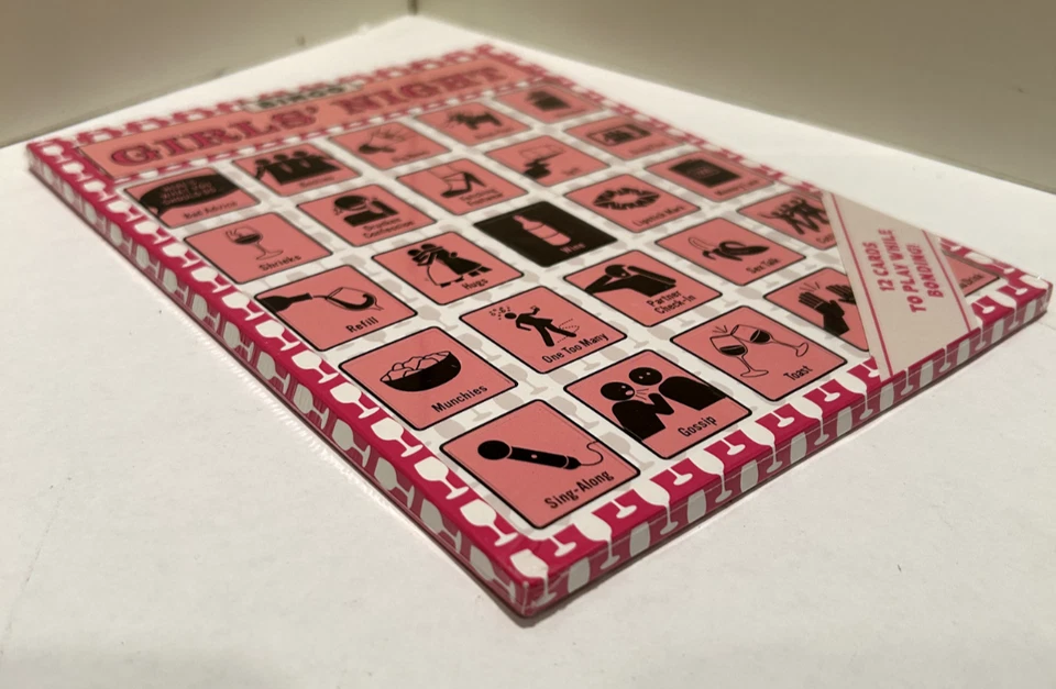 Bingo NEW Sealed 12 Cards Girls' Night Bingo Game Party Novelty Gift Knock Knock - Image 3 of 3