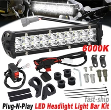 LED Headlight Light Bar Kit For Yamaha YZ250F YZ250FX YZ450F YZ450FX Plug-&-Play