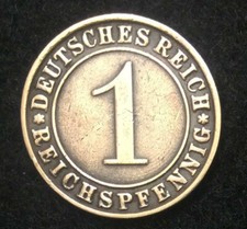 Weimar Republic 1 Reichspfennig (1924–1936) Coin – A Piece of German History