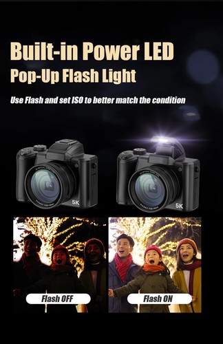 5K-30FPS 256GB vlog camera for video fotografica photo camara digital camera - Picture 18 of 25