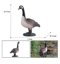 6.5cm Mini Goose Duck PVC Toy Bird Wild Animal Figure Doll Kids Gift