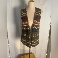 Vintage Hunt Club Multicolor Patterned Vest