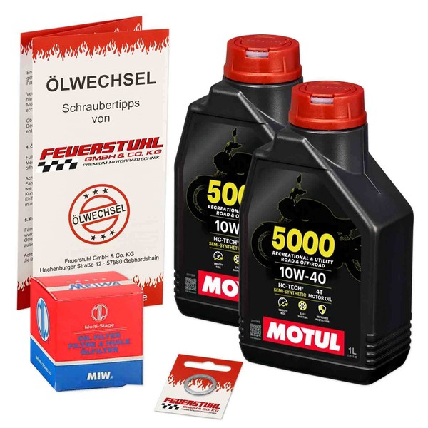 Honda Cbr 250 R (MC41) 11-13, Motul 10W40 ÖL + Miw ÖLfilter, MotoröL Set-image