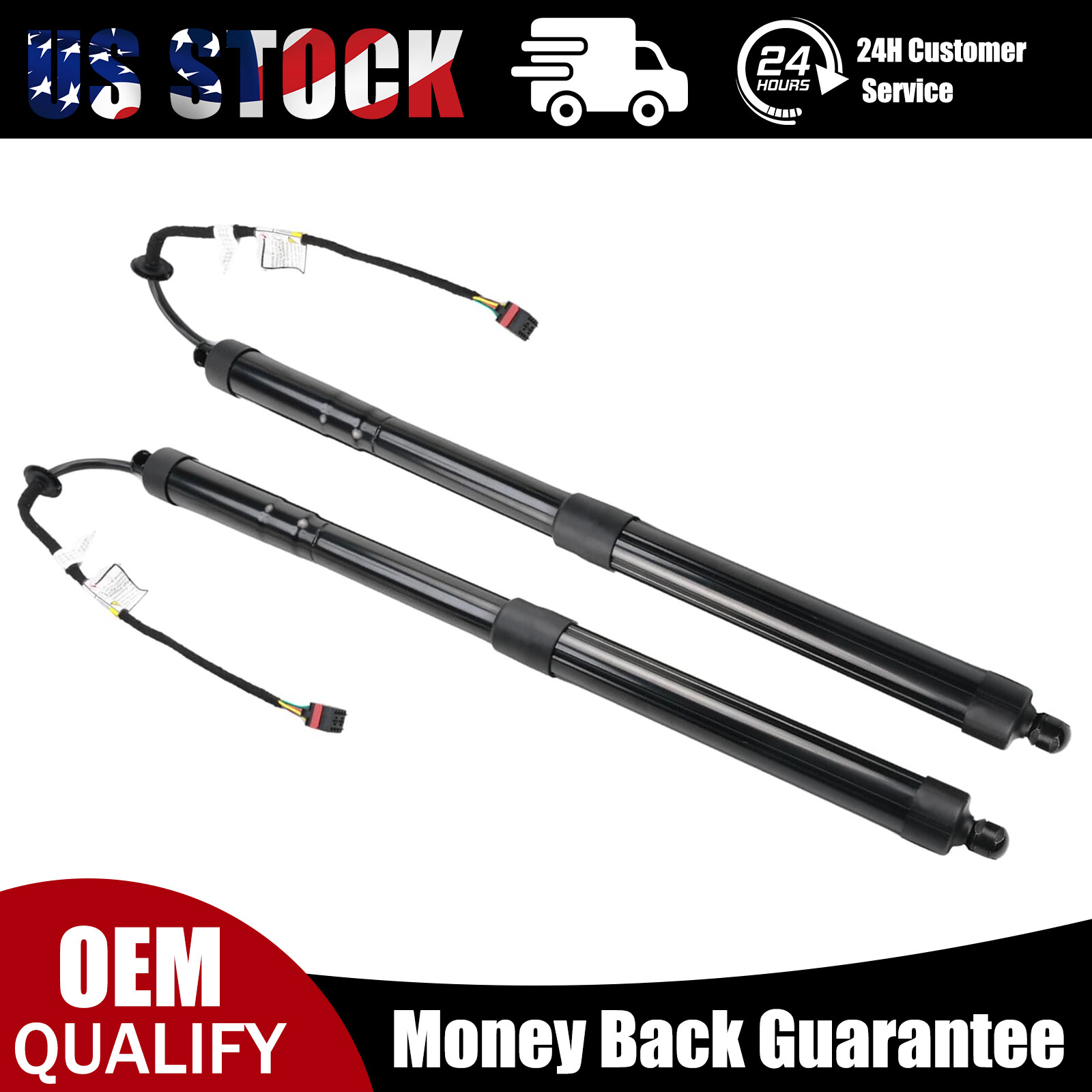 2X Rear LH & RH Tailgate Power Lift Support For Hyundai Santa Fe Sport 2015-2018