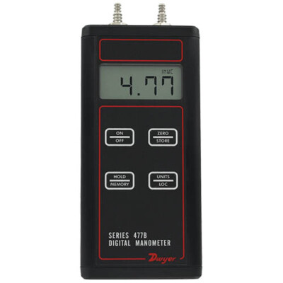 Dwyer 477B-1 Handheld Digital Manometer 0-20 in. w.c.