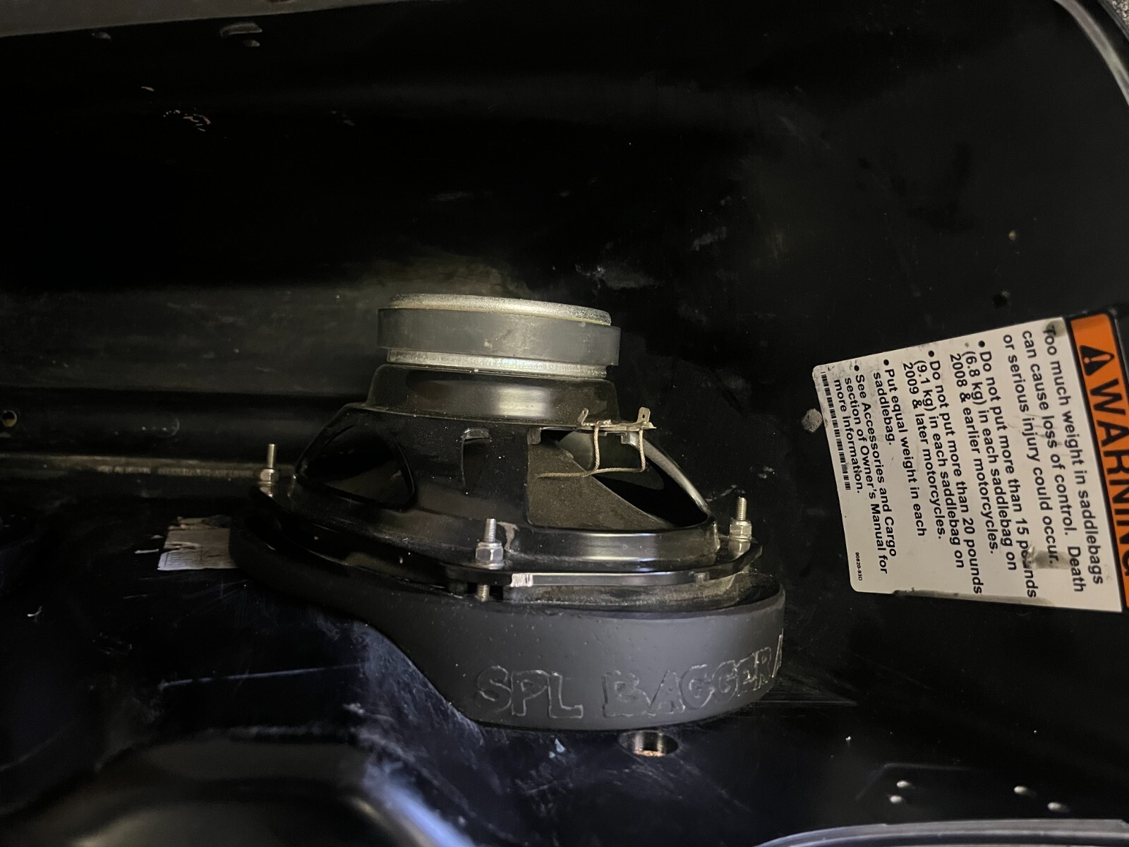 6x9 Front Harley Saddlebag Speaker Mounting Ring Adapters 1994-2013