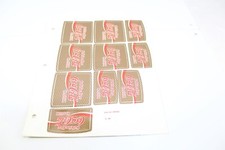 1992 Sheet Advertising Labels Stickers Caffeine Free Coca-Cola D34/35 Vintage