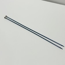 Boye Knitting Needles Size 5 Aluminum Blue 3.75 MM One Pair 14 Inches Length