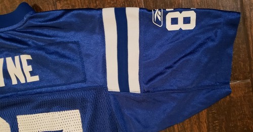 Vintage Indianapolis Colts REGGIE WAYNE jersey youth L NFL on field - Picture 8 of 9