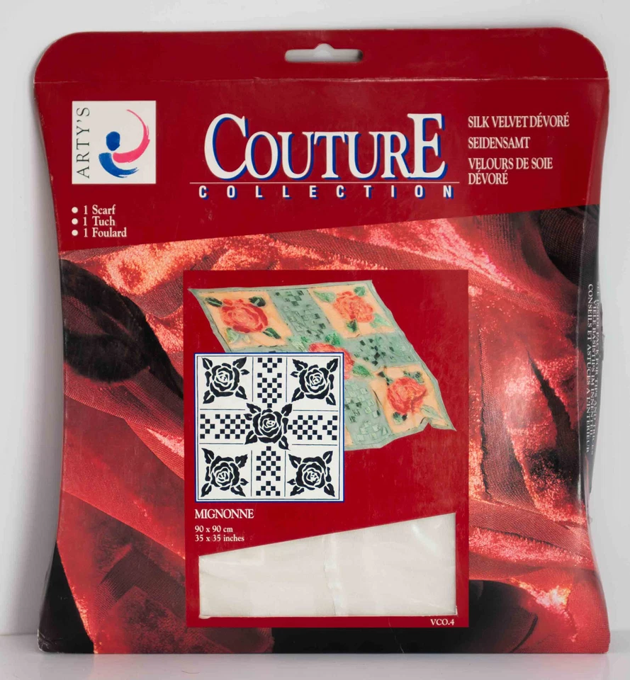 ARTY´S Seidensamt , Couture Collection, Tuch 90 x 90cm, MIGNONNE