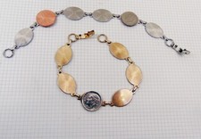 6 BRACELET Blanks/Forms ~ 6 OVAL PADS 20mm ~ 4 SILVER + 2 GOLD ~ You glue Cabs