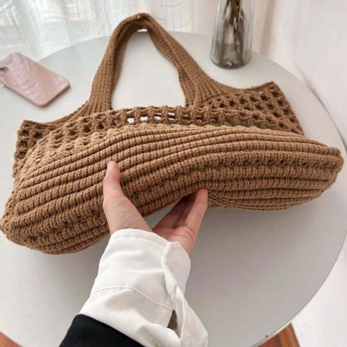 Breathable Shopping Straw Bag Sweet Summer Beach Handbag School - Picture 12 of 15