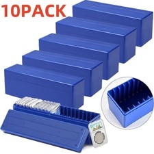    10PACK Coin Storage Box Plastic Case for 20 Certified PCGS NGC Slabs Holders