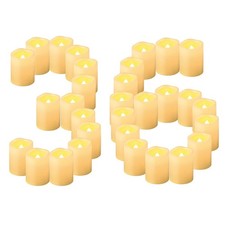 Flameless Votive Candles 36 Pack, 1.5" x 2", Battery Operated Flickering Outd...