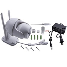 Security Camera Wireless IP66 23LED Night Vision TF Storage US Power Adapter