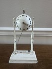 VINTAGE 1939 NEW YORK WORLDS FAIR BASEBALL GLOBE PENDULUM CLOCK ART DECO GCC — photo 1