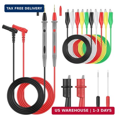 Vibit 11 Pcs Multimeter Test Leads, Multimeter Leads Kit with Back Probes, Dual