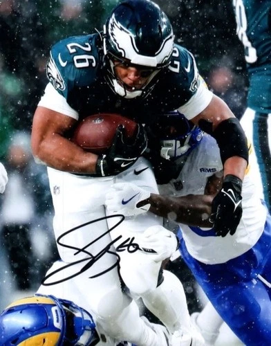 Saquon Barkley Autographed 8x10 Photo Football Player Philadelphia Eagles COA