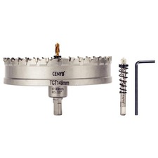 CENYB 5-7/8" (149mm) Tungsten Carbide Hole Saw 2-Pack + Titanium Pilot Bits