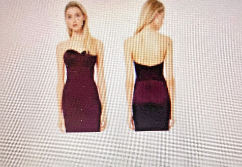 NUEVO CON ETIQUETAS - B Levkoff Vestido Recto Cuello en V - Talla 8 (Rosa Ballet)-MRSP $225 Foto 3 de 4