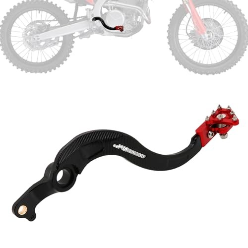  Dirt Bike Rear Brake Foot Pedal,CNC Motorcycle Foot Lever for CRF250R 2004 Red - Picture 1 of 7