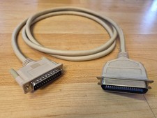 6FT 25-Pin Male to Female Parallel Port Cable Cord Straight Molded