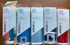 Cricut Joy Smart Vinyl Rolls, Smart Iron on, Transfer Tape, Deluxe Paper Used