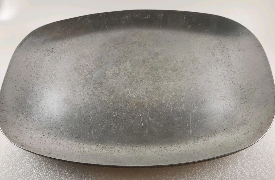 Plato de carne de aluminio fundido Gardena Calif Lg vintage de fabricantes de aire acondicionado años 60 Foto 2 de 4