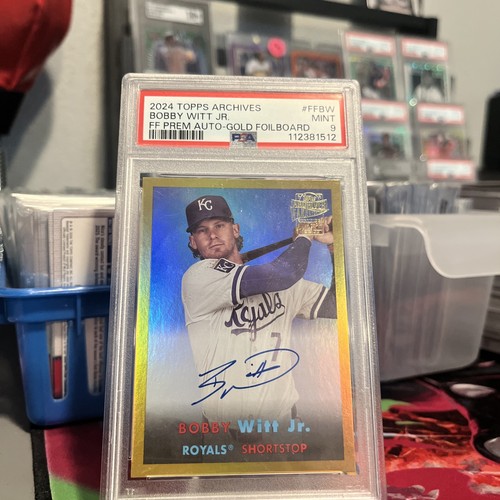 Bobby Witt Jr. #FF-BW 2024 Topps Archives Fan Favorites Premium Autograph card