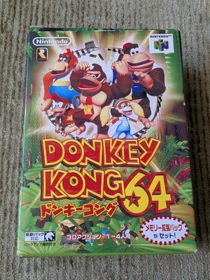 Donkey Kong 64 Japanese Nintendo 64 N64 Complete CIB NO EXPANSION PAK US SELLER - Image 1 of 4
