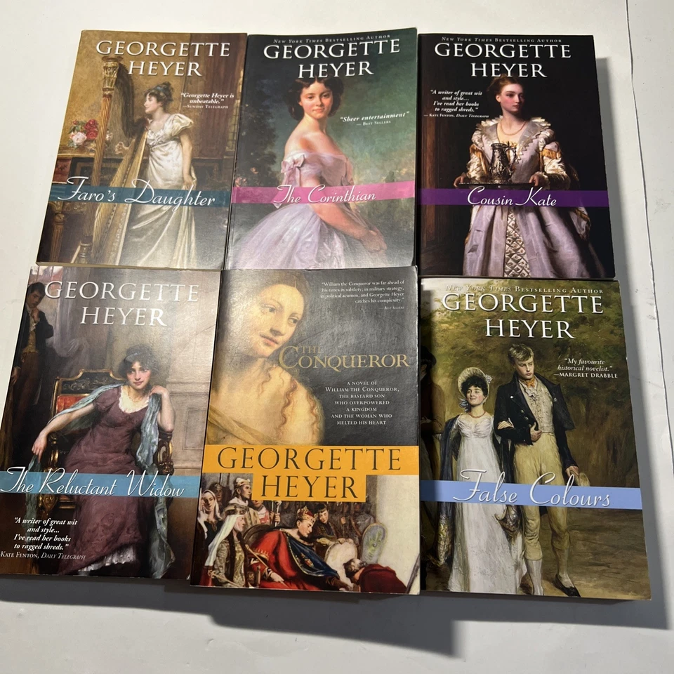 Lot of 17 Georgette Heyer Historical & Regency Romance Novels Paperback VG — 第 4/4 张图片