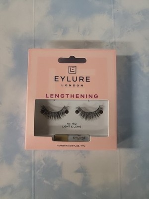 Eylure London Lengthening No 152 Eyelashes Light And Long (New In Box)