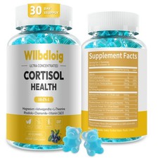 Gominolas con suplementos de cortisol para aliviar el estrés y mejorar el sueño, con magnesio,
