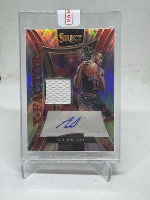 Ayo Dosunmu 2024-25 Panini Select 11 X-Factor Memorabilia Patch Auto /199