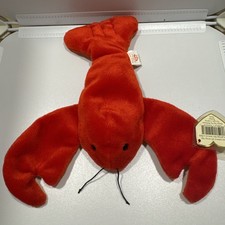 TY Beanie Baby Pinchers the Lobster 1993. PVC pellets! RETIRED Rare/ Errors