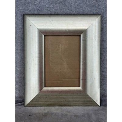 Elsa L Silver Picture Frame 8x10'' Opening Distressed Metallic Home Decor 12x10''
