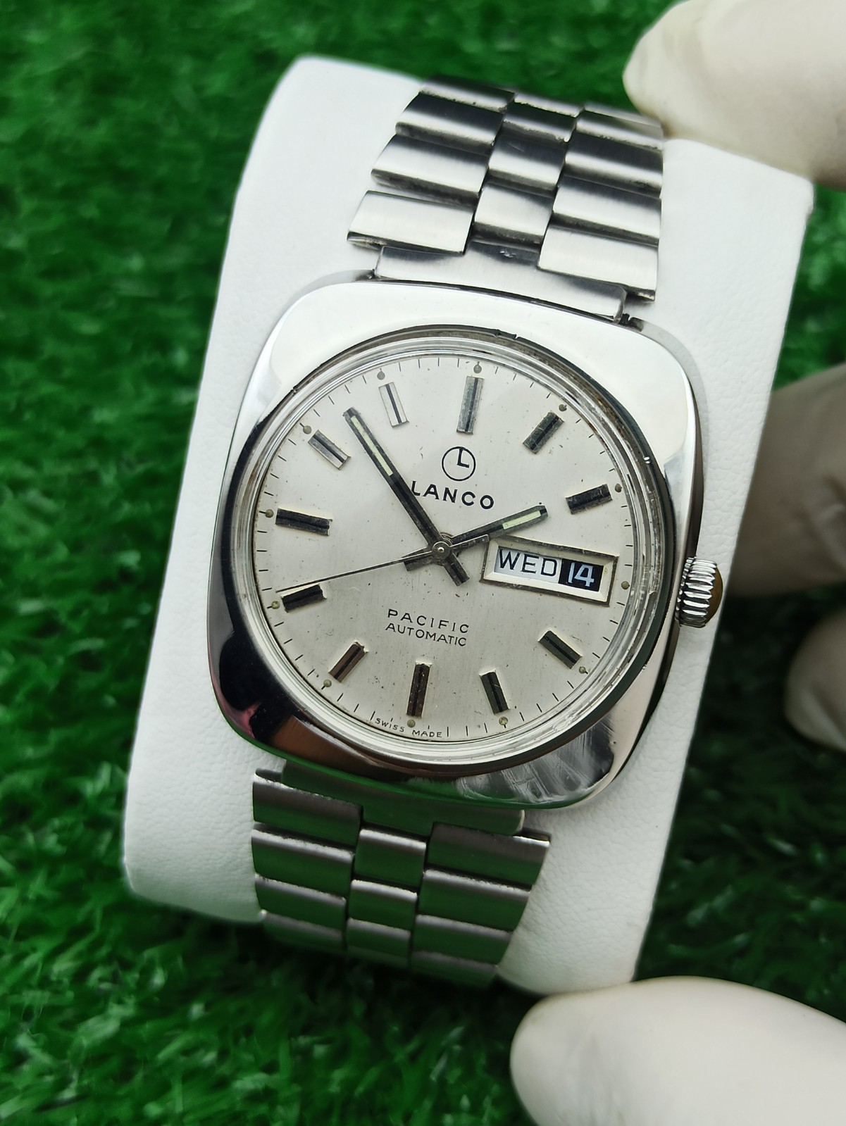 HYPER-RARE LANCO PACIFIC WATCH AUTOMATIC SWISS 19… - image 16