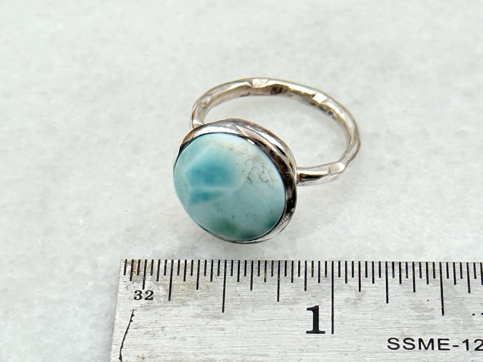 Republic Larimar Stone Solid Silver Birthday Stat… - image 4