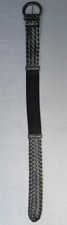 Women's Teens Belt Black Braided Wide Retro Casual Belt,Elastic Back Panel 193