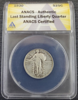 1930 Washington Quarter ANACS Graded Authentic