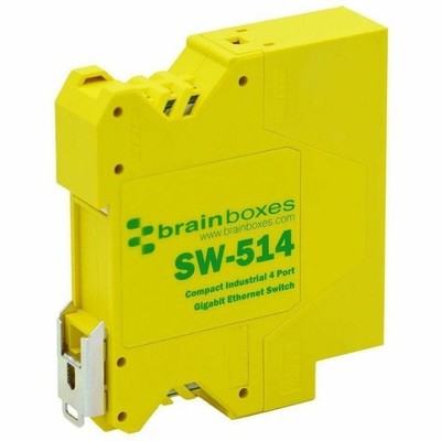 Brainboxes SW514 4-Port Industrial Gigabit Ethernet Switch