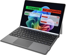 Wireless Keyboard Cover With Touchpad For Tablet Slim Portable Rechargeable