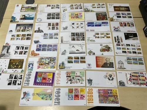 Jersey first day covers. Up to 2018. 38items. CW11