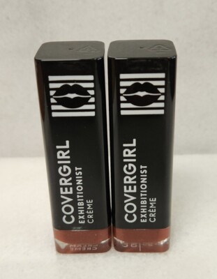 2- Covergirl Exhibitionist Creme (Cream) Lipstick #520 DOLCE LATTE W/with.