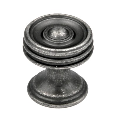 Hickory Hardware Concord Black Nickel Vibed Disc 3/4'' Cabinet Knob P3132-BNV