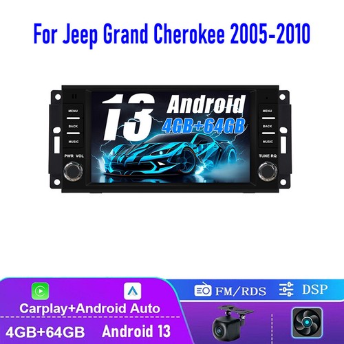 7 "For Jeep Grand Cherokee 2005-10 Apple Carplay Android 13 Car Stereo GPS Radio - Picture 3 of 22