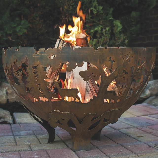 Esschert Design Fancy Flames Fire Pit Bowl Screen Ff44 For Sale