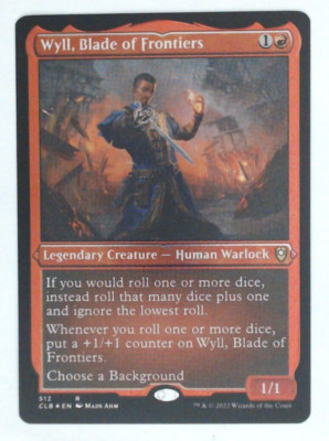 MTG Bling - Foil Etched - Wyll, Blade of Frontiers (512) - CLB -E198