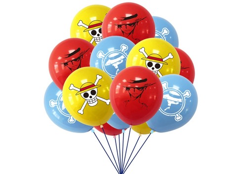 One Piece Birthday Banners, Japanese Manga Anime Birthday Balloons, Cake Toppers - Picture 5 of 7